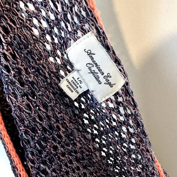 American Eagle Crochet Knit Sweater - Large - Picture 2 of 5